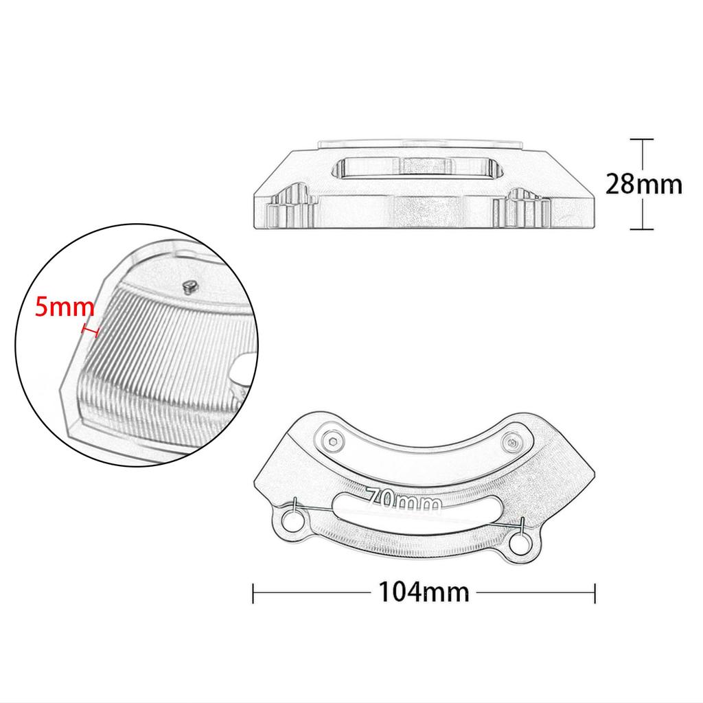 WOOGA мотоцикл левый двигатель крышка слайдер краш-протектор применимо к транспортным средствам совместимо с Honda SUPER CUB 110 CROSS CUB 110 Monkey125 Super Cub