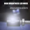 2pcs Car Auto Motorcycle License Plate Lamp Tail Number Universal Screw Bolt Light 12V SMD 5630 Fog Driving Light White LED