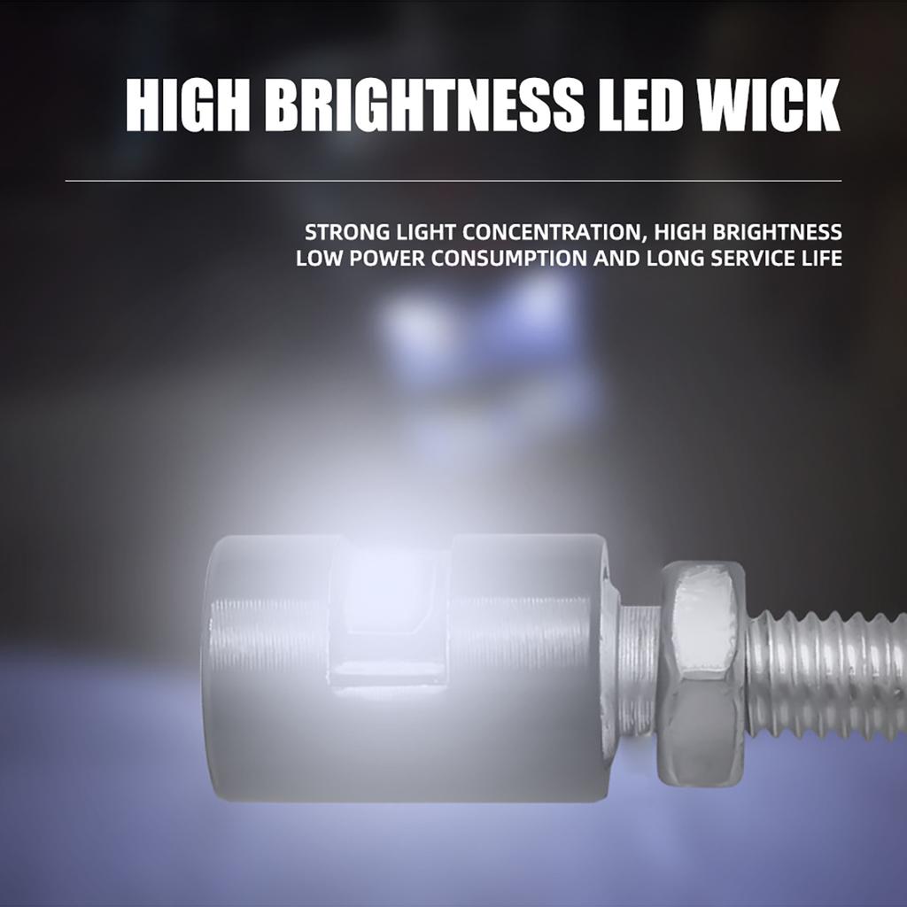 2pcs Car Auto Motorcycle License Plate Lamp Tail Number Universal Screw Bolt Light 12V SMD 5630 Fog Driving Light White LED