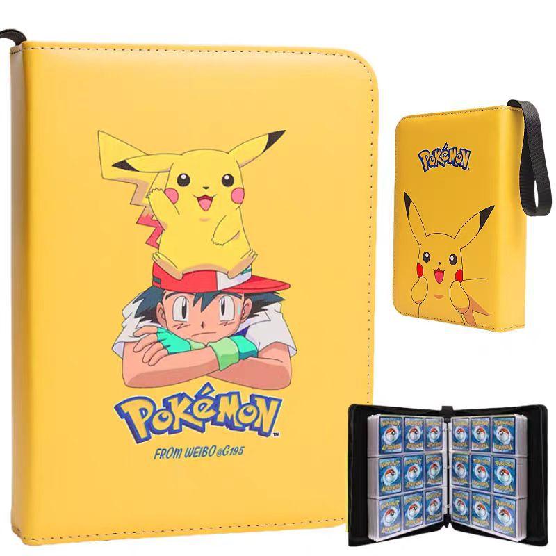 Card Album 4 Pockets 50 Pages 400 Slots PU Leather Binder for Trading Card Collection