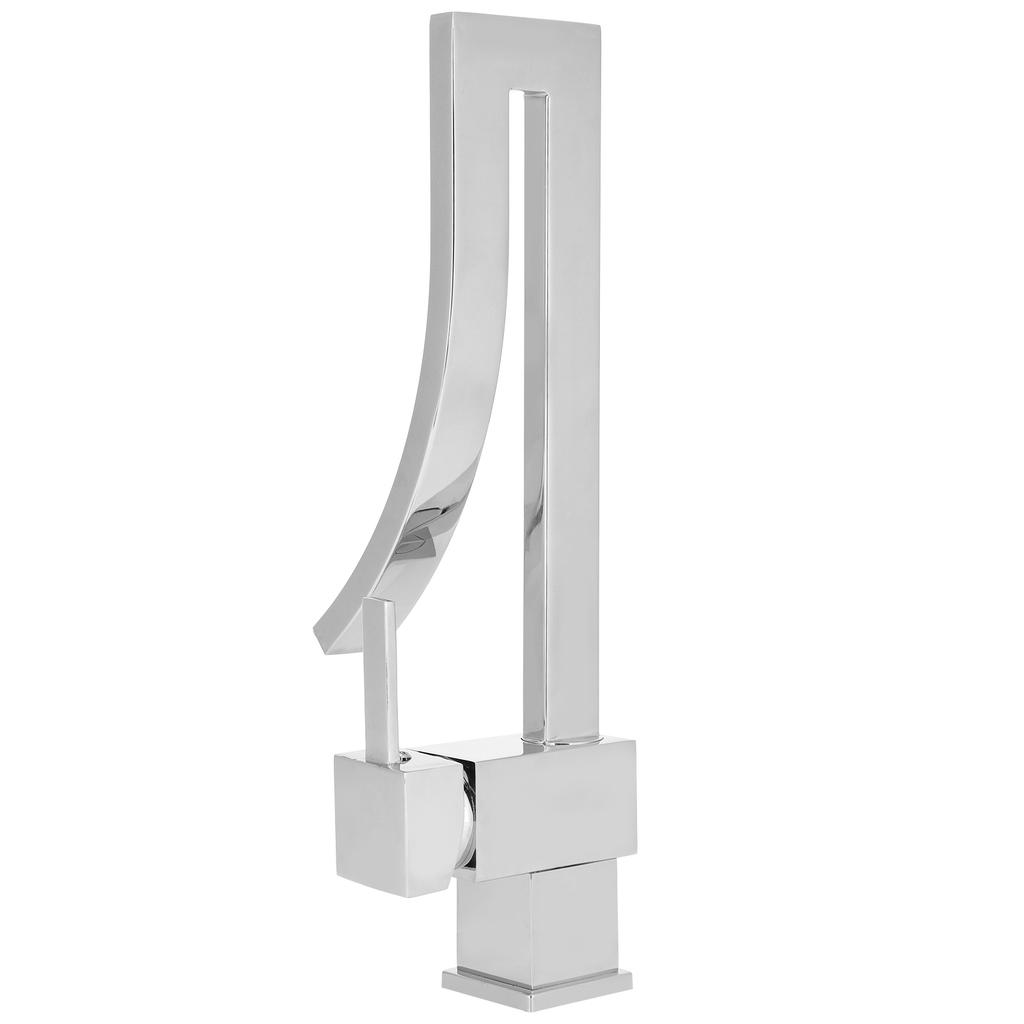 G1/2 Sink Basin Faucet with Waterfall Spout Hot Cold Mixing Water Tap Bathroom Kitchen