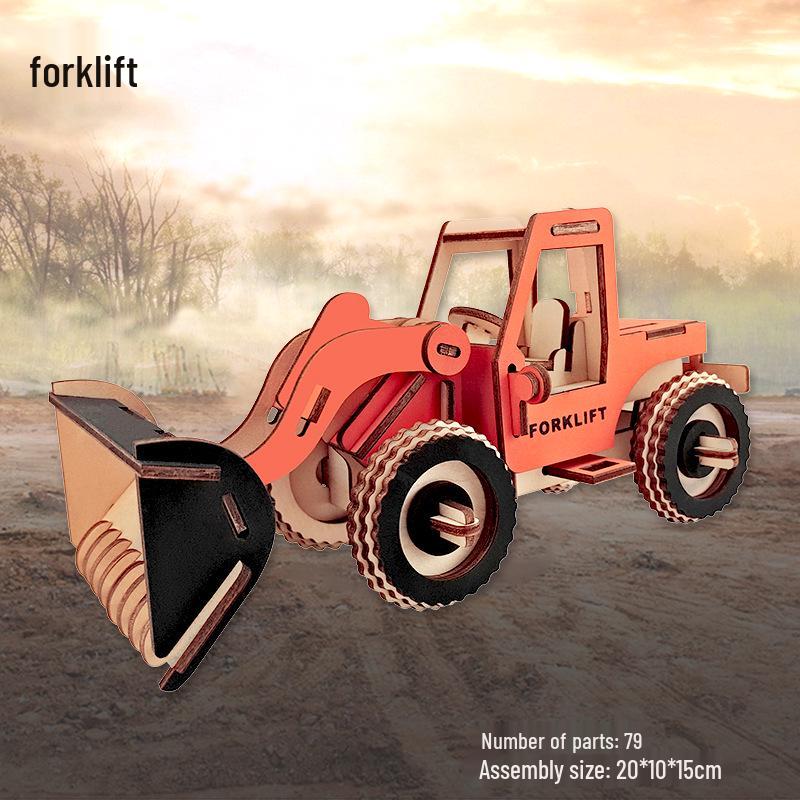 Образовательная 3D-модель деревянного поезда Сделай сам для всех возрастов