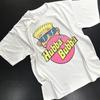 Hubba Bubba Винтажная футболка Мужская Женская Ретро Конфетная Графика Хлопок Короткий Рукав Уличная Футболка