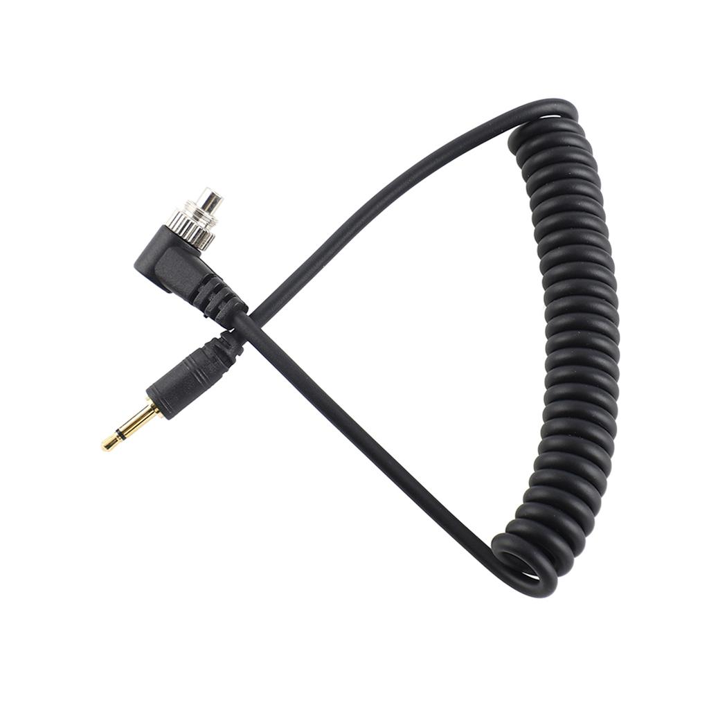 Кабель синхронизации вспышки ПК 2,5 мм - Male с винтовым фиксатором, удлиненный спиральный провод