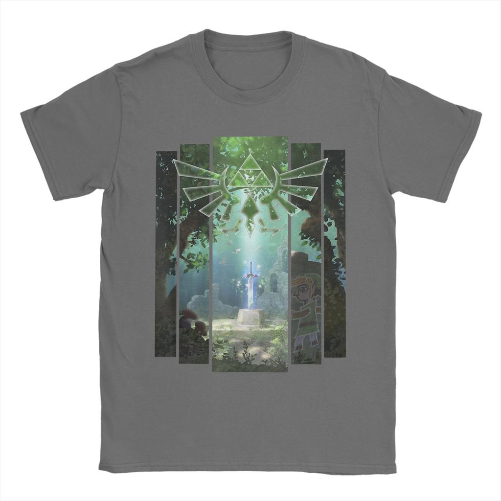 Zeldas The Master Sword Lost Woods T Shirts for Unisex Pure Cotton Cool TShirts Round Neck Tees Short Sleeve Clothing Unique