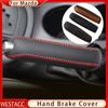 Кожаный автомобильный чехол ручного тормоза для Mazda 3 Axela Atenza CX-5 CX3 CX-3 CX5 2015 2016 2017 2018 AT