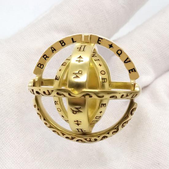 Кольцо-спиннер и ожерелье из титановой стали, декомпрессионные игрушки, противоударное ручное кольцо-антистресс, унисекс, украшения от тревожности