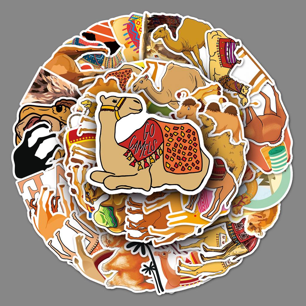 50 Camel Doodle Personality Cartoon Animal Children DIY Mobile Phone Case Water Cup Suitcase Sticker Waterproof