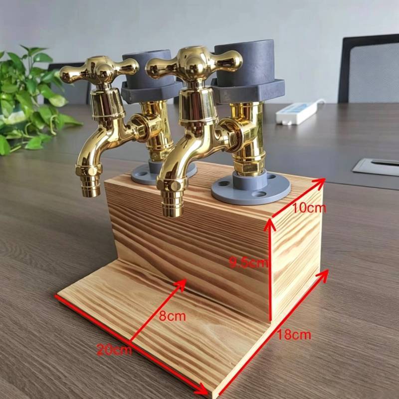 Whiskey Dispenser With Carbonized Wood Grain For Home Bar Enthusiasts