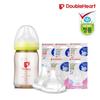 SofTouch Breastfeeding Realistic Baby Bottle 160ml (Green) + Nipple S (2 Pieces),Korean Baby Products