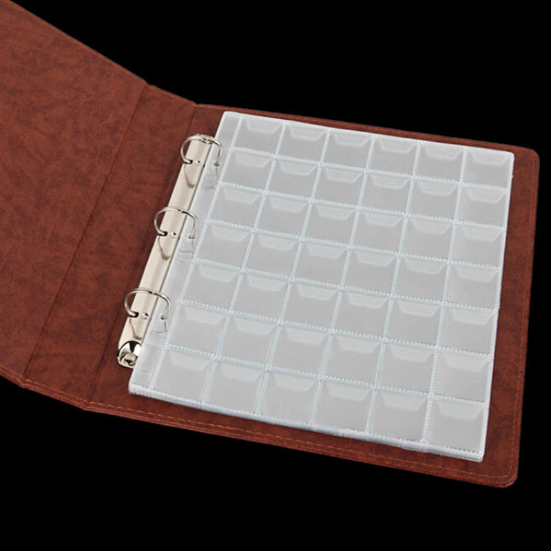 10 страниц, 42 кармана, пластиковые держатели для монет, чехол для альбома для хранения денег,