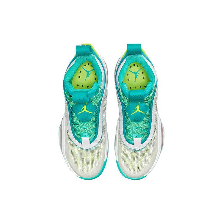 Кроссовки унисекс Guo Ailun x Air Jordan 36 PF Global Game бело-бирюзово-зеленые DM0796-107