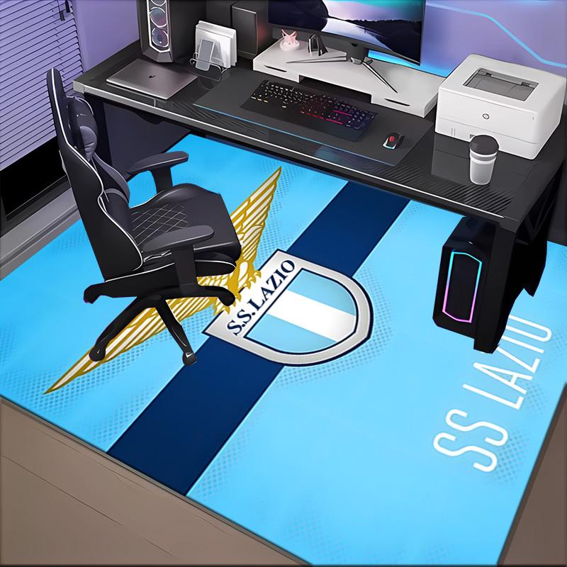 Lazio Football Crest Rug for Living Room, Game Rooms, Office, Bedroom, Office Floor Mat Playful Design, fan gifts Christmas decor
