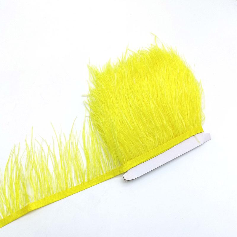 10Yard Ostrich Feathers Trim For Needlework Decorative Ribbon Sewing Fringes Clothes Wedding Dress Diy Supplies Crafts