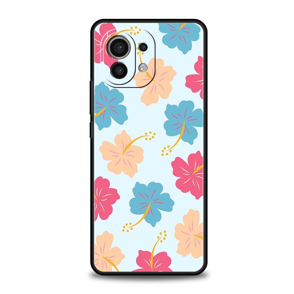 Летний яркий чехол с цветами для Xiaomi Mi 17 15T 15 14 14T 13T 12T Pro 12 13 Lite 5G 11T Poco X6 X7 X5 Pro Мягкая крышка