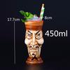1 Piece 450ml Hawaii Tiki Mugs Cocktail Cup Beer Beverage Mug Wine Mug Ceramic Ku.Ku.Kauioo Mugs Barware