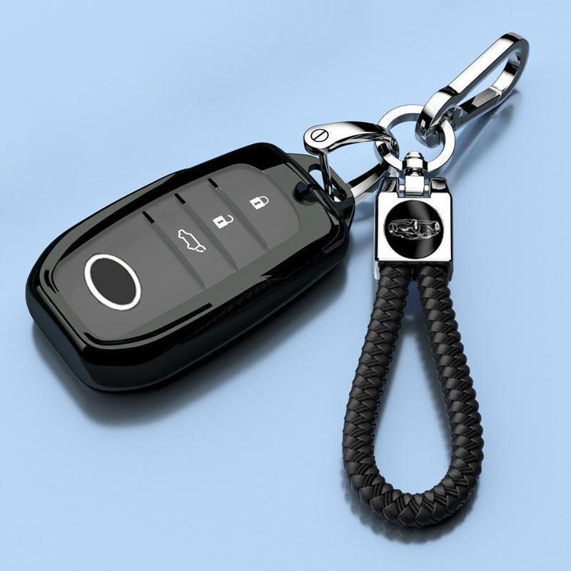 Роскошный подвес-чехол для ключа для Toyota Highlander 2025 – Унисекс, Полностью закрывающаяся пряжка с гибридной цепочкой 380T