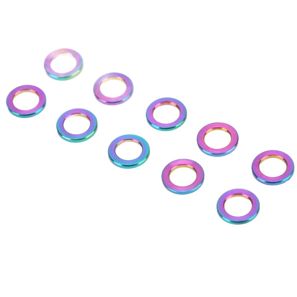 10 шт. M5 RISK 5 мм Болтовые шайбы Титановый сплав Винтовая прокладка Защита от ржавчины для горного велоспорта