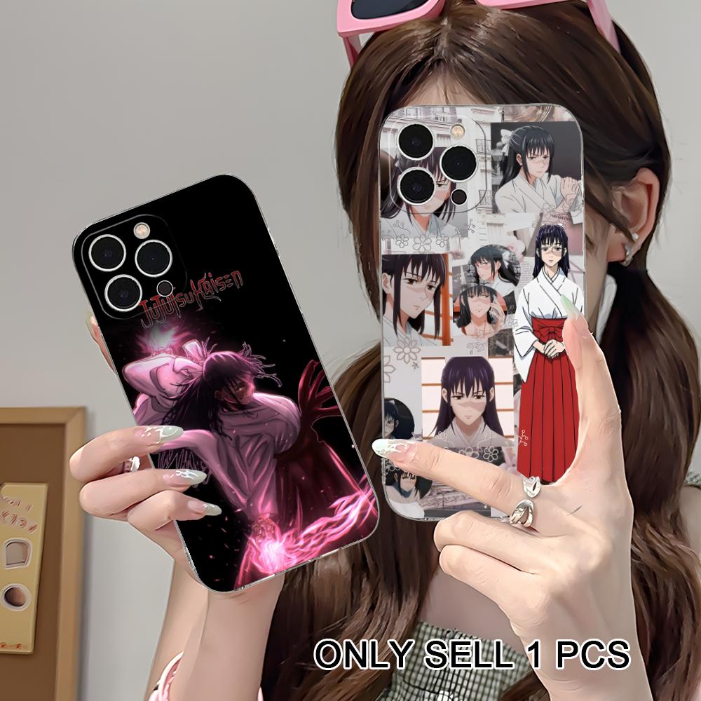 JJK Utahime Iori Прозрачный ТПУ чехол для мобильного телефона для iPhone 17 16 15 14 13 12 11 X XR XS Air Pro Max Plus Mini Цветной чехол