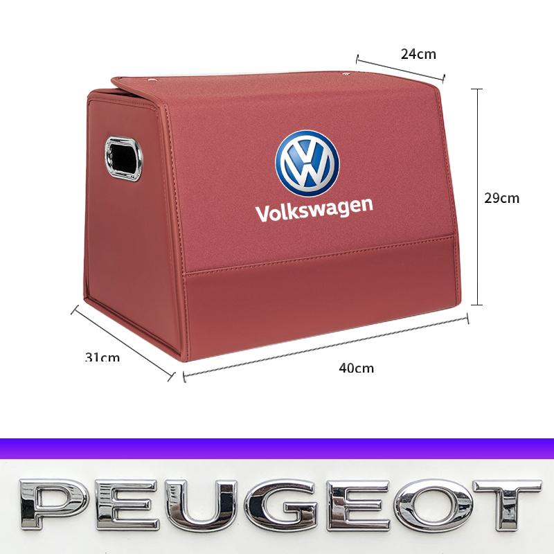 Portable Car Trunk Storage Box Large Capacity Storage Box Valve Cap For VW Golf Amarok T5 Phaeton Teramont ID3 Tiguan T-Cross P BEV1