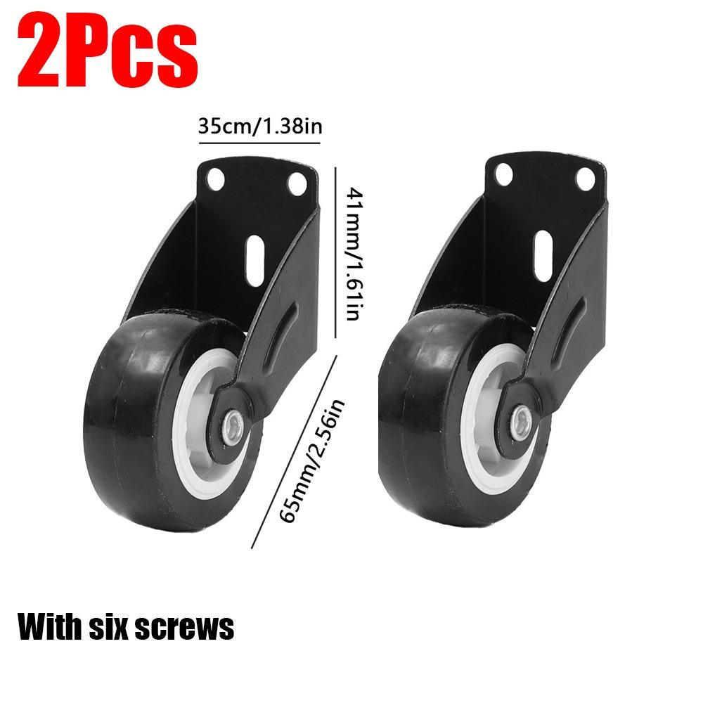 1/2Pcs Side Mounted Directional Roller Mobile Gate Casters Durable Furniture Caster