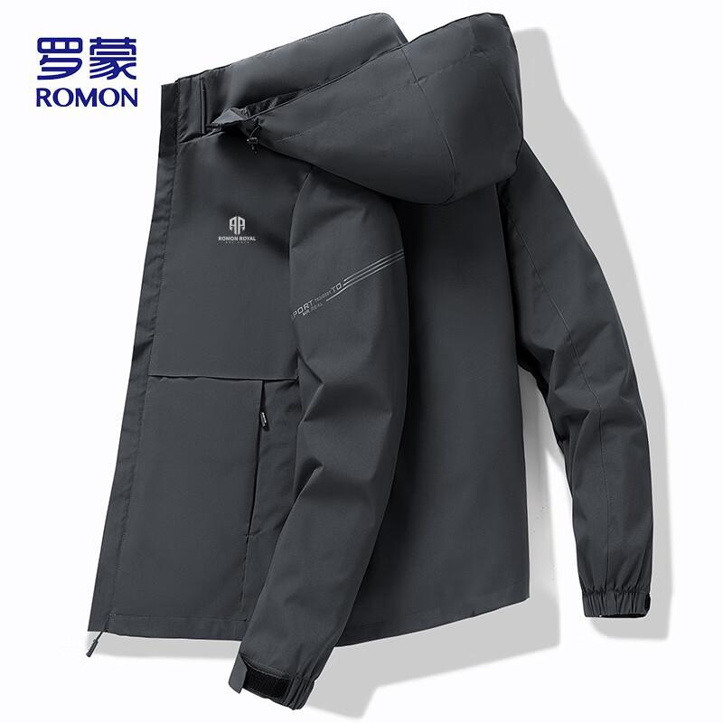 ROMON Men's Autumn Hooded Business Casual Jacket E29
