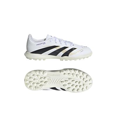 Футзальные бутсы Юниор Predator LEAGUE TF Мальчики Девочки Обувь Металлик см [Adidas] 17-24.5см Белый/Черный/Золотой (JI1152) 19,0