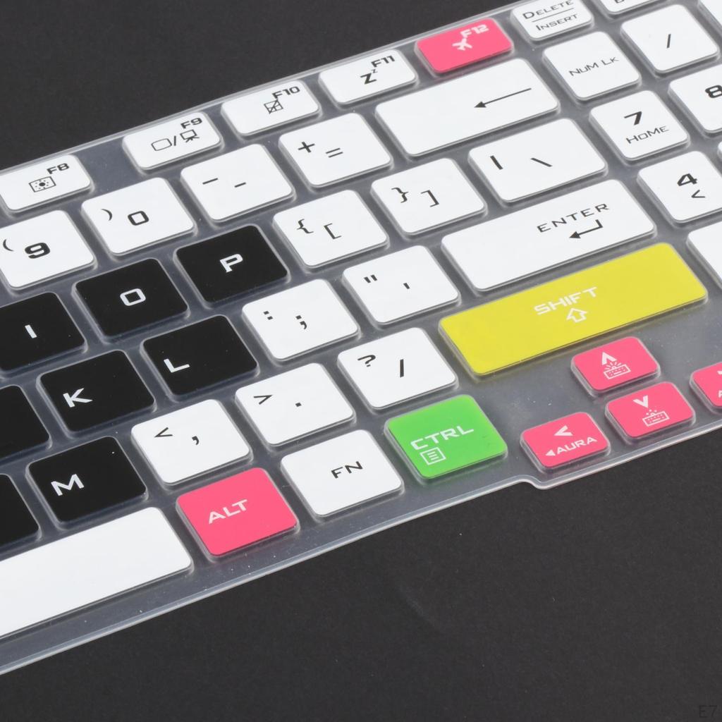 Универсальная защитная пленка для клавиатуры для ноутбуков ASUS TUF Gaming A15, аксессуары черного цвета 