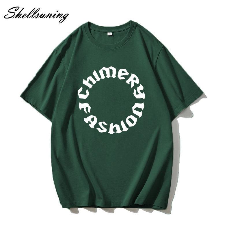 Shellsuning летние футболки с графическим принтом и буквенным принтом, женские модные базовые футболки большого размера с короткими рукавами, женские свободные топы с круглым вырезом для отдыха, крутая девушка
