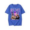KPop Demon Hunters Fashion Short Sleeve Summer Colorful Printed Versatile Fashion Lightweight Short Sleeve Round Neck T-shirt