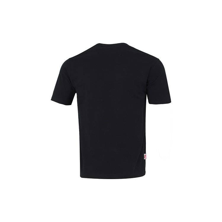 Футболка Li Ning Sports Lifestyle Series с принтом и коротким рукавом, мужская, черная, AHSRC05-2