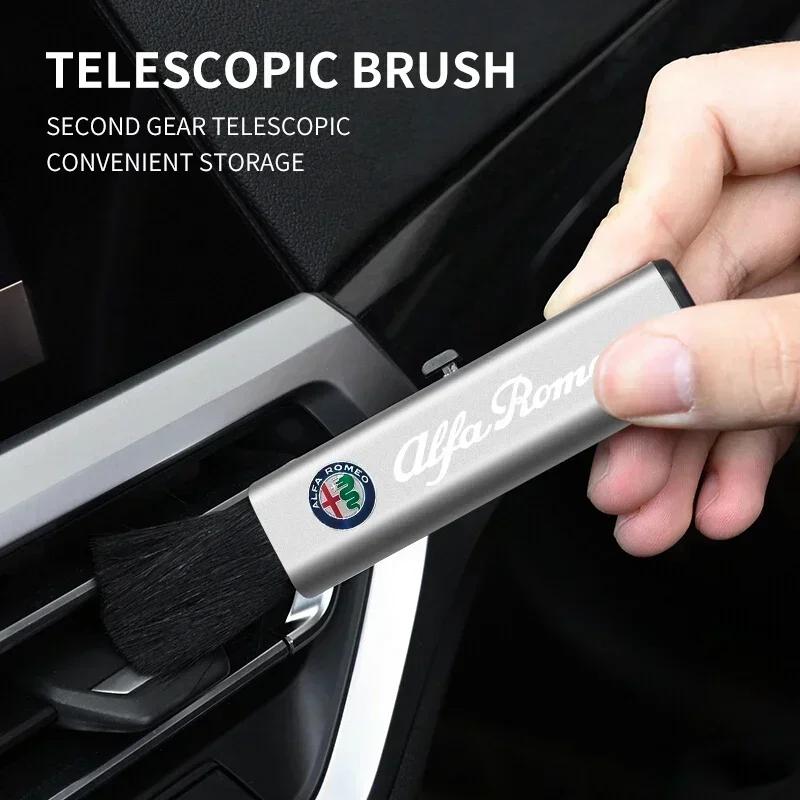Car Interior Soft Cleaning Brush Auto Crevices Cleaning Tools For Alfa Romeo 159 Giulietta Giulia 147 Mito 156 166 Stelvio