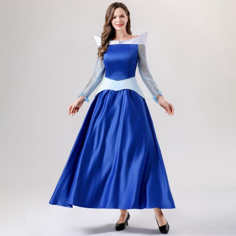 Adult Female Fairy Tale Sleeping Beauty Princess Dress Cosplay Costume