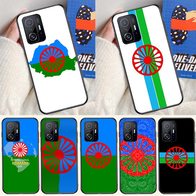 Чехол-флаг цыганский Рома для Xiaomi 14T Pro 11T 12T 13T 13 14 Ultra POCO X7 Pro X3 X5 F3 F5 F6 M6 X6 Pro