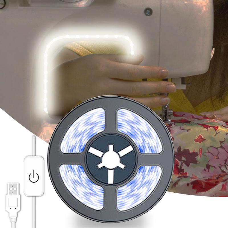 2835 светодиодная лента сенсорная 5 В USB светодиодная гибкая лента подсветка для комнаты шкаф швейная машина освещение