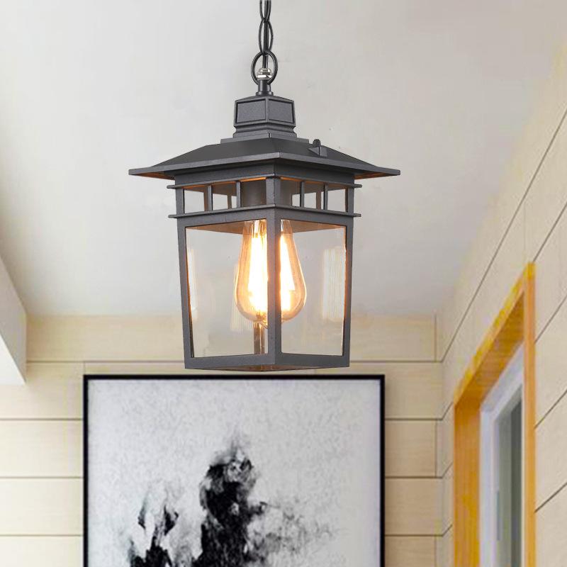 Наружная водонепроницаемая и устойчивая к ржавчине люстра для двора, коридора, балкона, люстры для сада, павильона, подвесные светильники