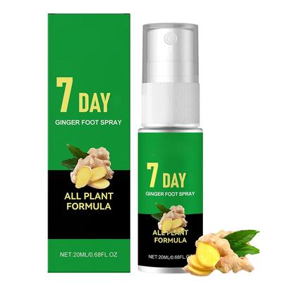 Lifesparking 7-дневный спрей для удаления мозолей с ног, 7-дневный имбирный спрей для ног, питательный спрей для ног с имбирем, мгновенная отшелушивающая сыворотка для ног, увлажняющий и смягчающий