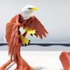 3D-печать Милая и забавная модель орла Пластиковое украшение Настольное украшение Скульптура Украшение Праздничный подарок