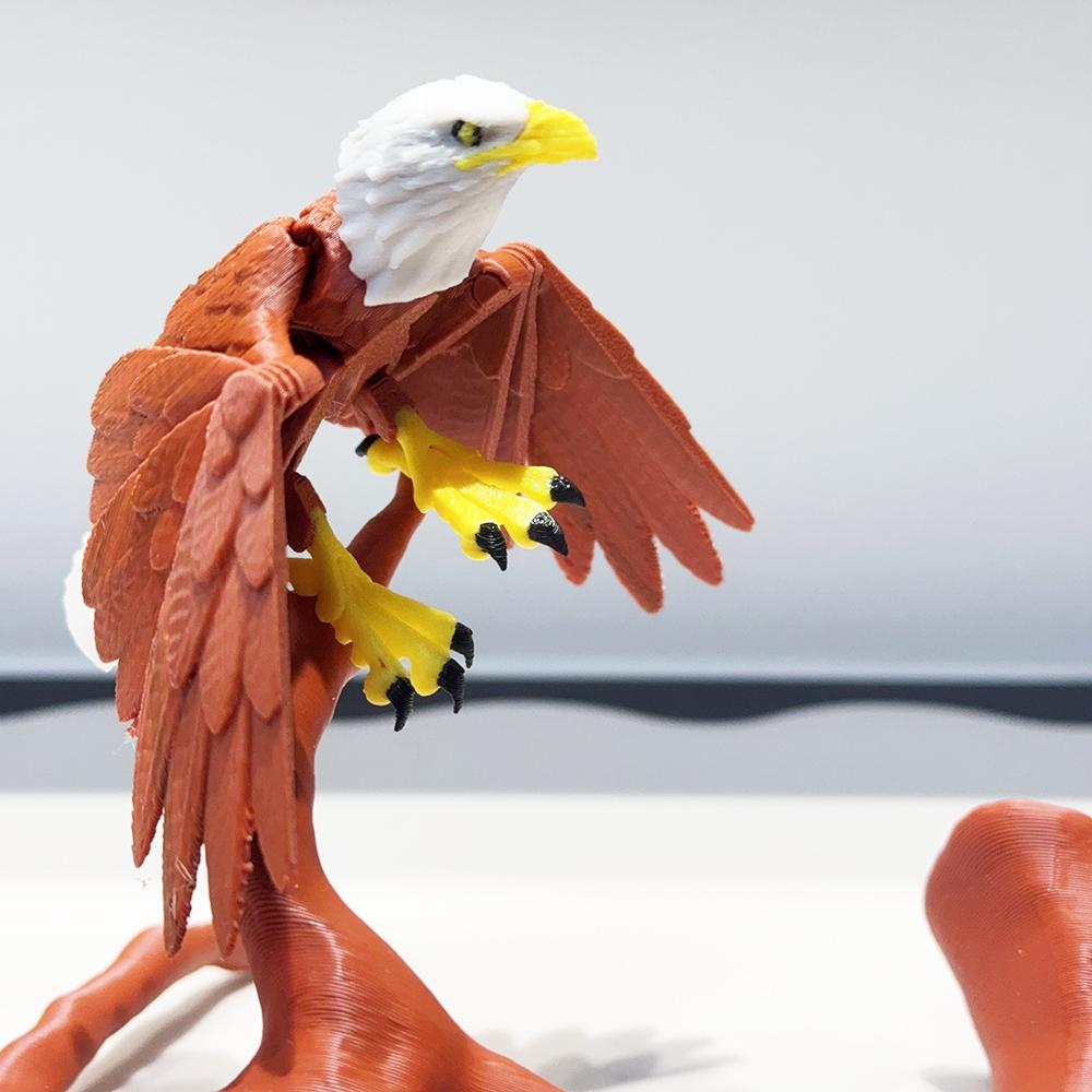 3D-печать Милая и забавная модель орла Пластиковое украшение Настольное украшение Скульптура Украшение Праздничный подарок