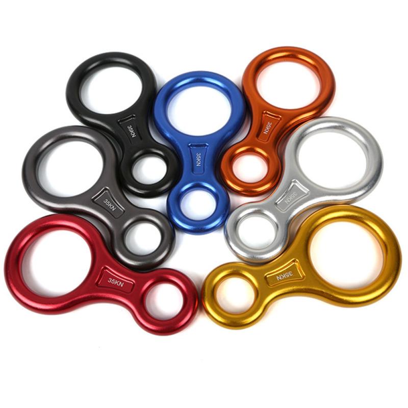 Устройство контроля спуска 8-образного спуска для скалолазания на открытом воздухе для скалолазания