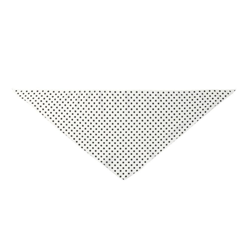Thin Polka Dots Triangle Scarf Polyester Head Wraps Elegent Foulard Hair Band  Women