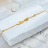 Fashion Minimalist Titanium Steel ECG Heart Chain Anklet, Versatile Personality Metal Accessory