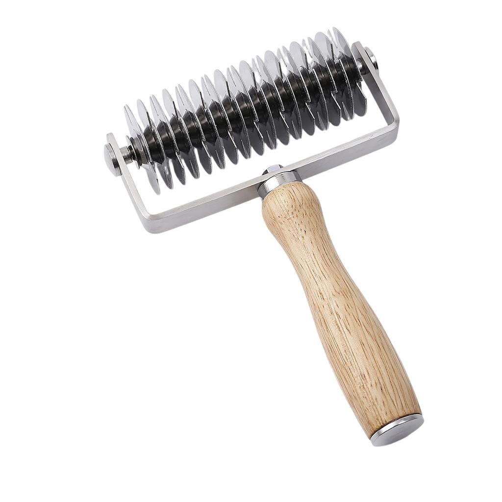 Stainless Steel Pizza Lattice Roller Dough Cutter Baking Mesh Cutting Tool