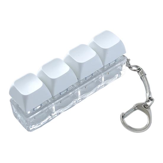 Механическая клавиатура Фиджет брелок Снятие стресса Тревога Портативный Дорожный Тихий Детский