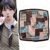 Cashew velvet cotton and linen square scarf spring autumn and winter new versatile silk scarf headscarf waist scarf fart curtain triangle scarf ad