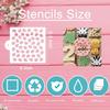 Cookie Stencils for Baking Royal Icing Leaf Stencil Airbrush Flower Hibiscus Vine Rose Stencil Templates for Cake Stencils Decorating Buttercream