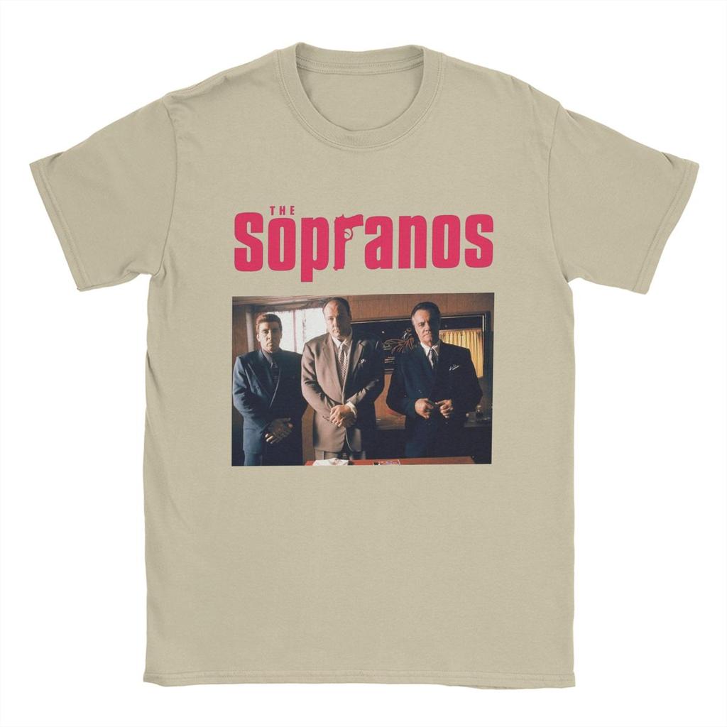 Casual The Sopranos TShirt for Unisex Crewneck Cotton T Shirts Movie Short Sleeve Tees Unique Clothing