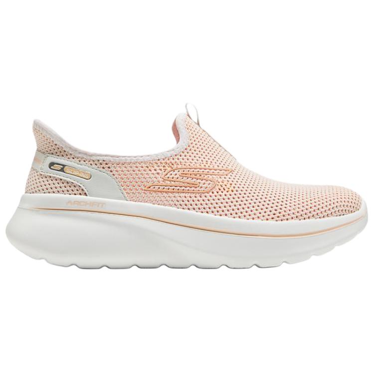 Skechers Go Walk Удобные Легкие Прочные Обувь для ходьбы Женская кроссовка Оранжевый 125854-WOR