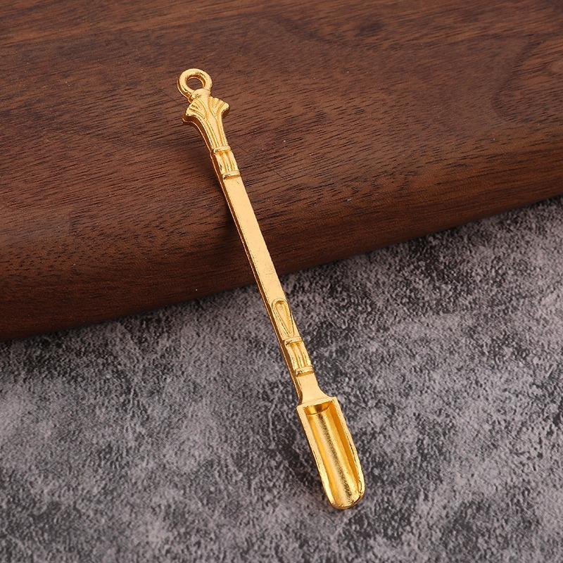 Metal Mini Shovel Spoon Small Spoon Micro-tuning Drug Spoon for Powder Salt Coffee and Dessert Kitchen Accessories LS009