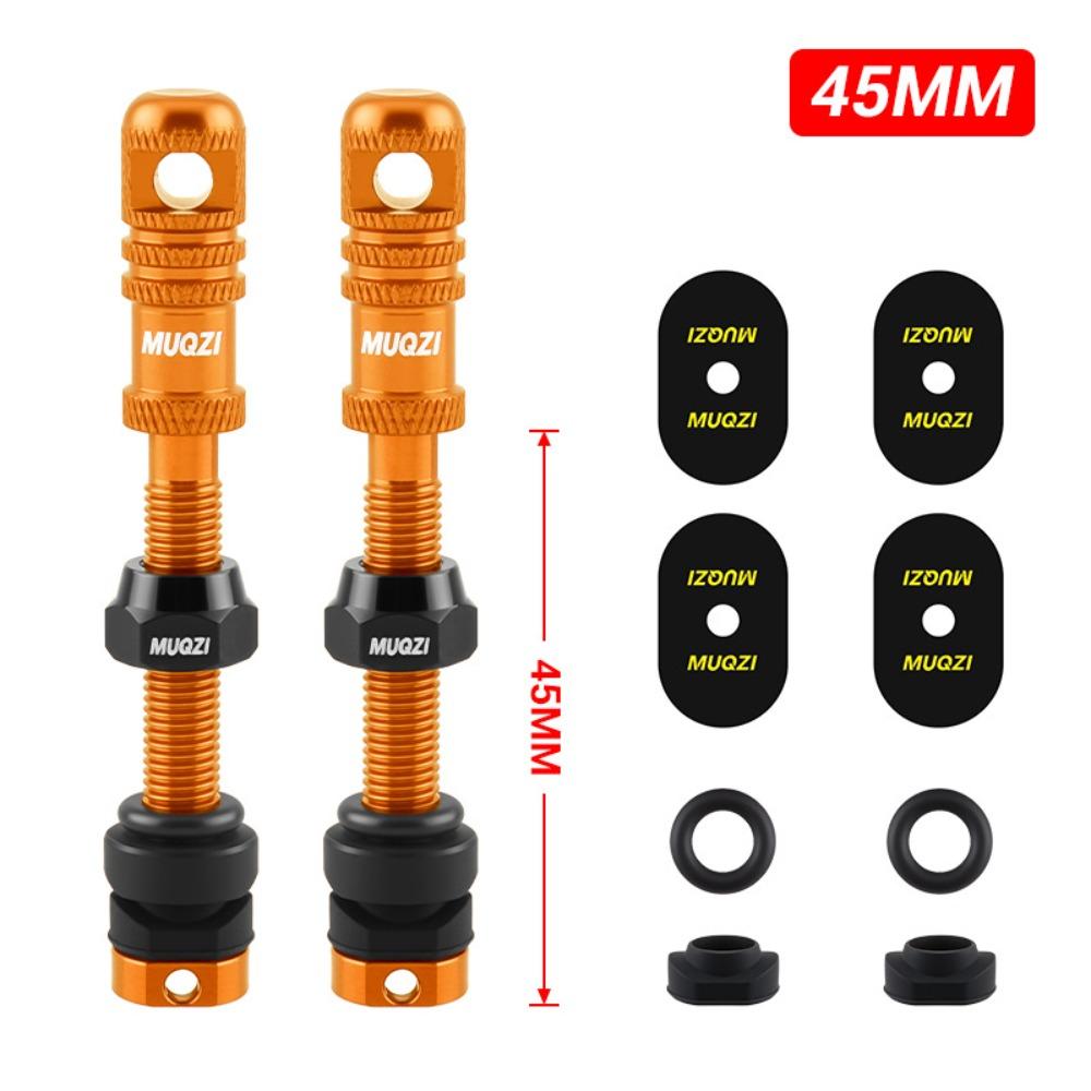 45mm Length Tubeless Presta Valve Stem Tubeless Design Bicycle Air Nozzle Bicycle Accessories